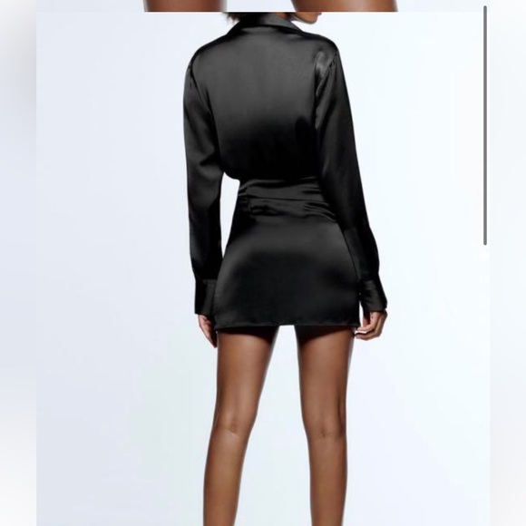 Zara satin shirt dress - Picture 2 of 5